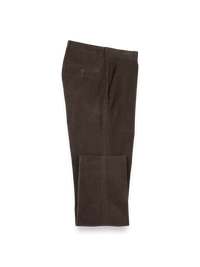 Cotton Stretch Corduroy Pants - Dark Brown