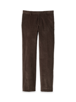 Cotton Stretch Corduroy Pants - Dark Brown