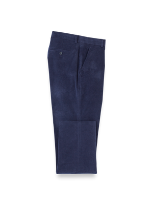 Cotton Stretch Corduroy Pants - Blue