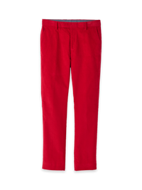 Cotton Stretch Corduroy Pants - Red