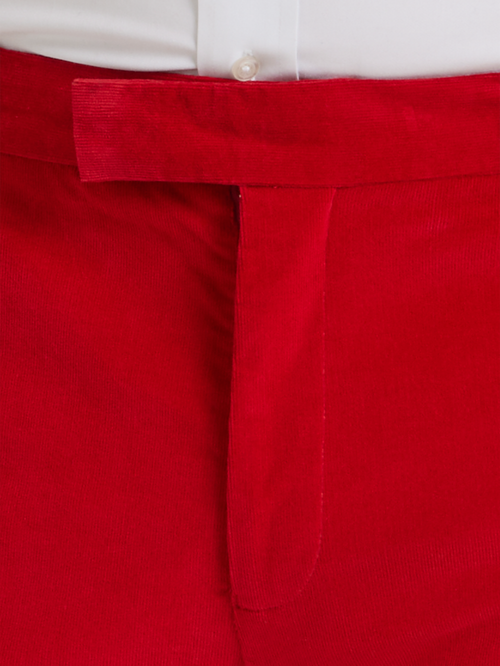 Alternate Shot of Men's Red Solid Bottoms  - 7#["PMV600N", "model_flat front"]