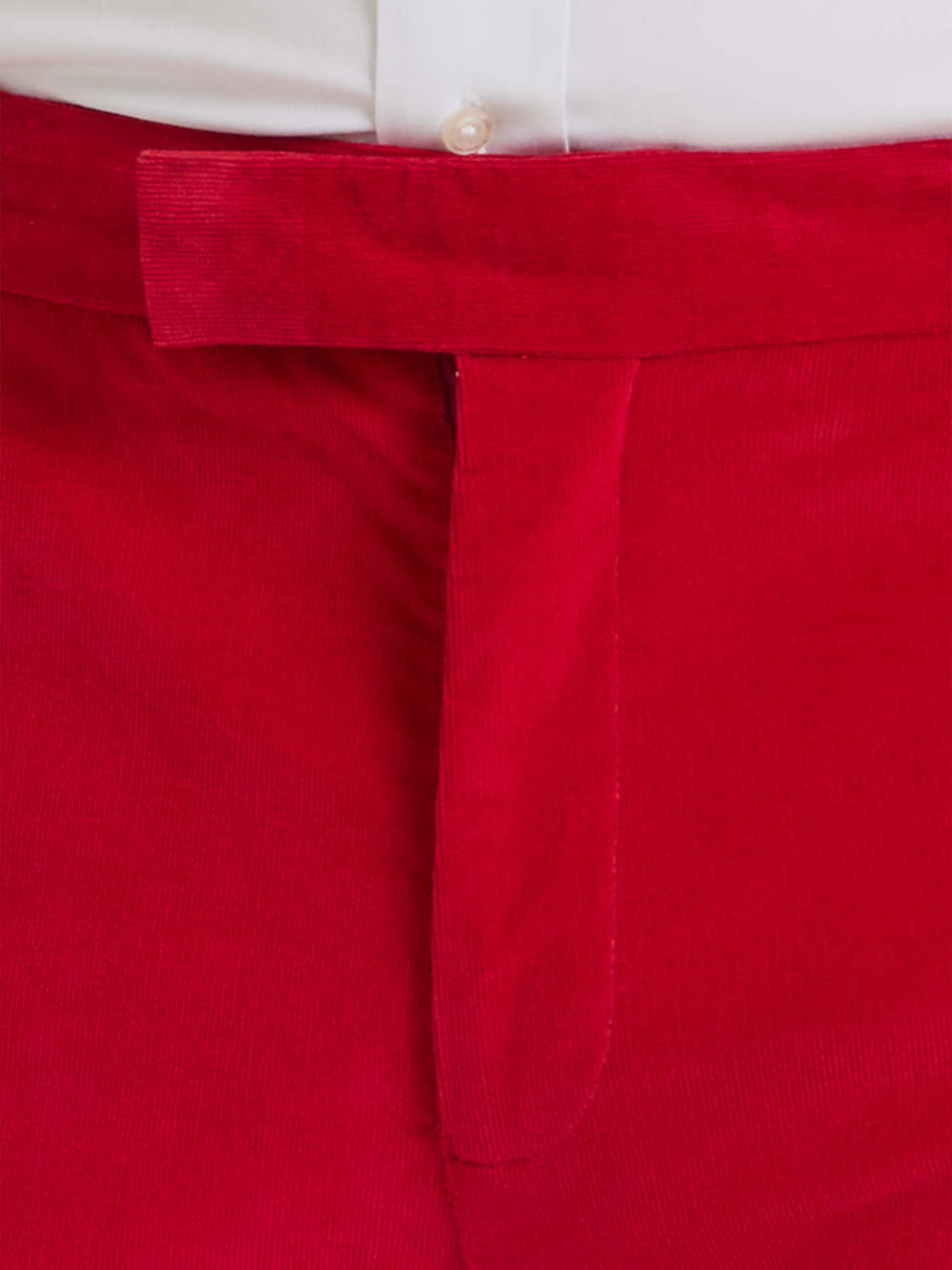 Alternate Shot of Men's Red Solid Bottoms  - 4#model_flat front