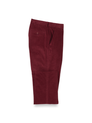 Cotton Stretch Corduroy Pants - Burgundy