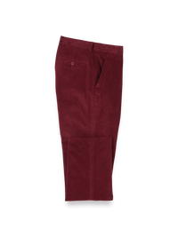 Cotton Stretch Corduroy Pants - Burgundy