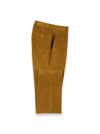 Cotton Stretch Corduroy Pants - Dark Gold