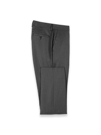 Wool Flannel Solid Pants - Charcoal