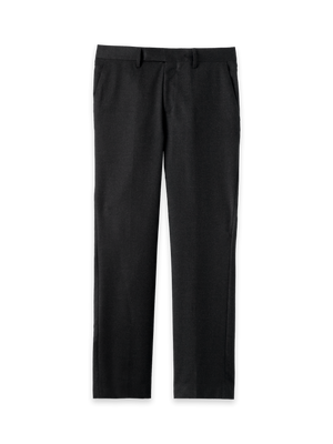 Wool Flannel Solid Pants - Black