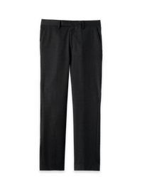 Wool Flannel Solid Pants - Black