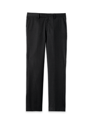 Wool Flannel Solid Pants - Black