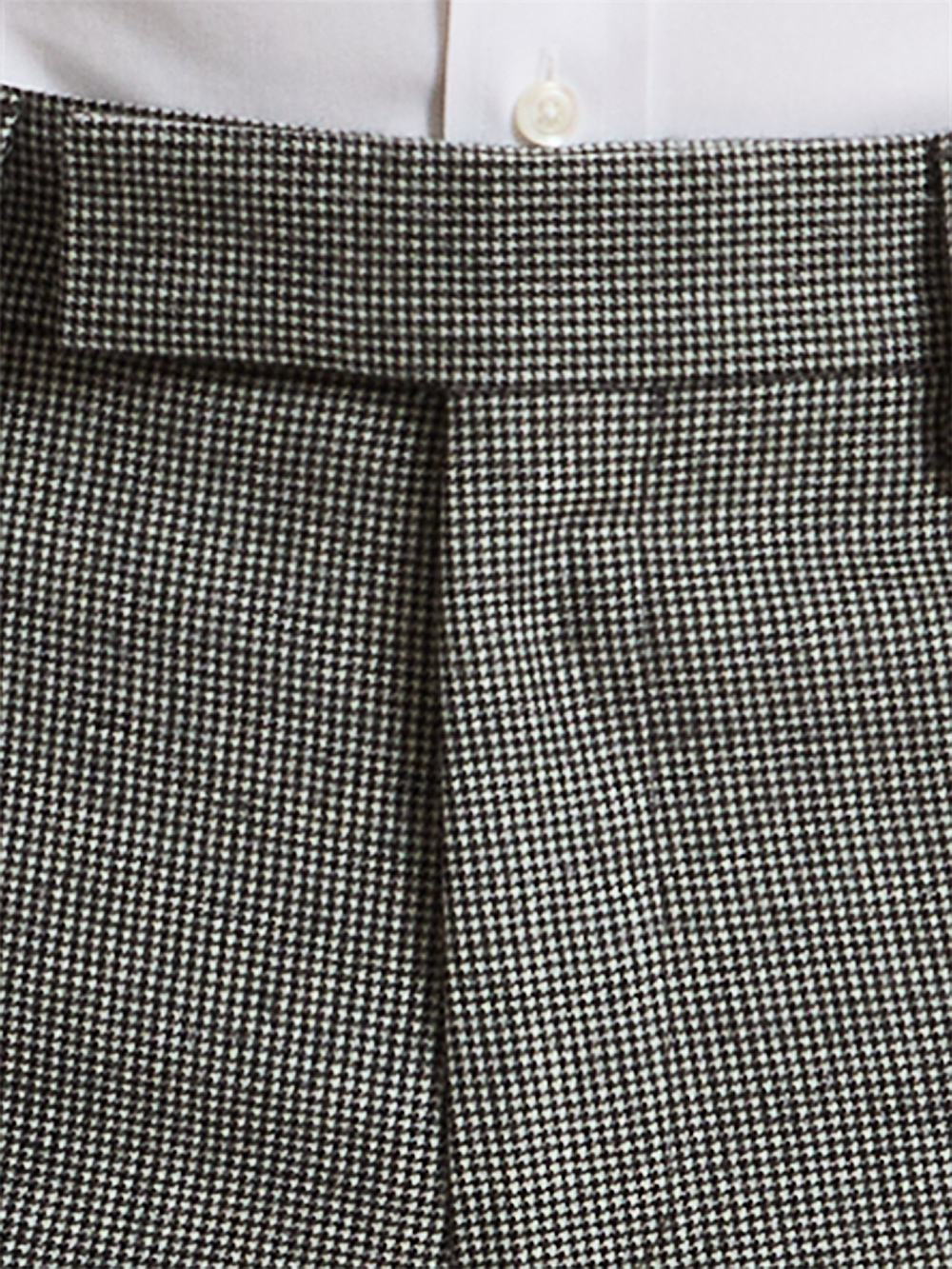 Alternate Shot of Men's Black Houndstooth Bottoms  - 7#["PMV800N_1", "model_flat front"]