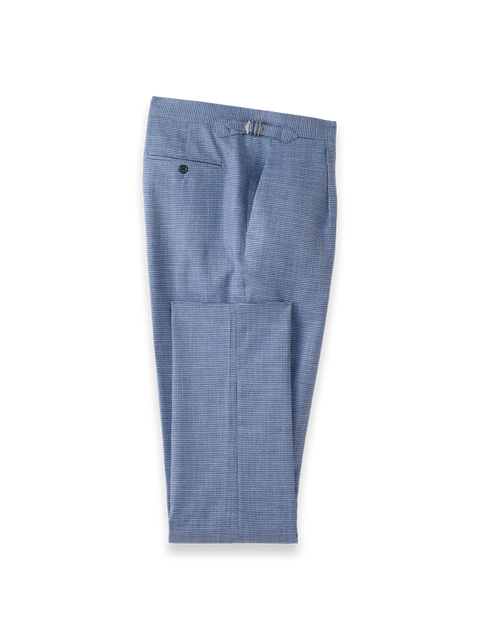 Side Tab Pant - Blue Houndstooth – Paul Fredrick
