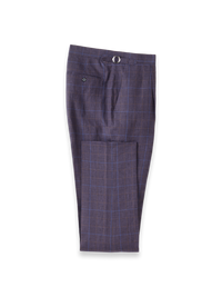 Side Tab Pant - Blue Plaid