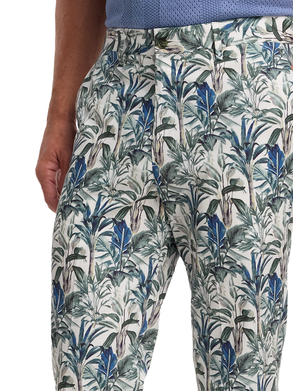 Alternate Image of Cotton Printed Flat Fron Pants-2