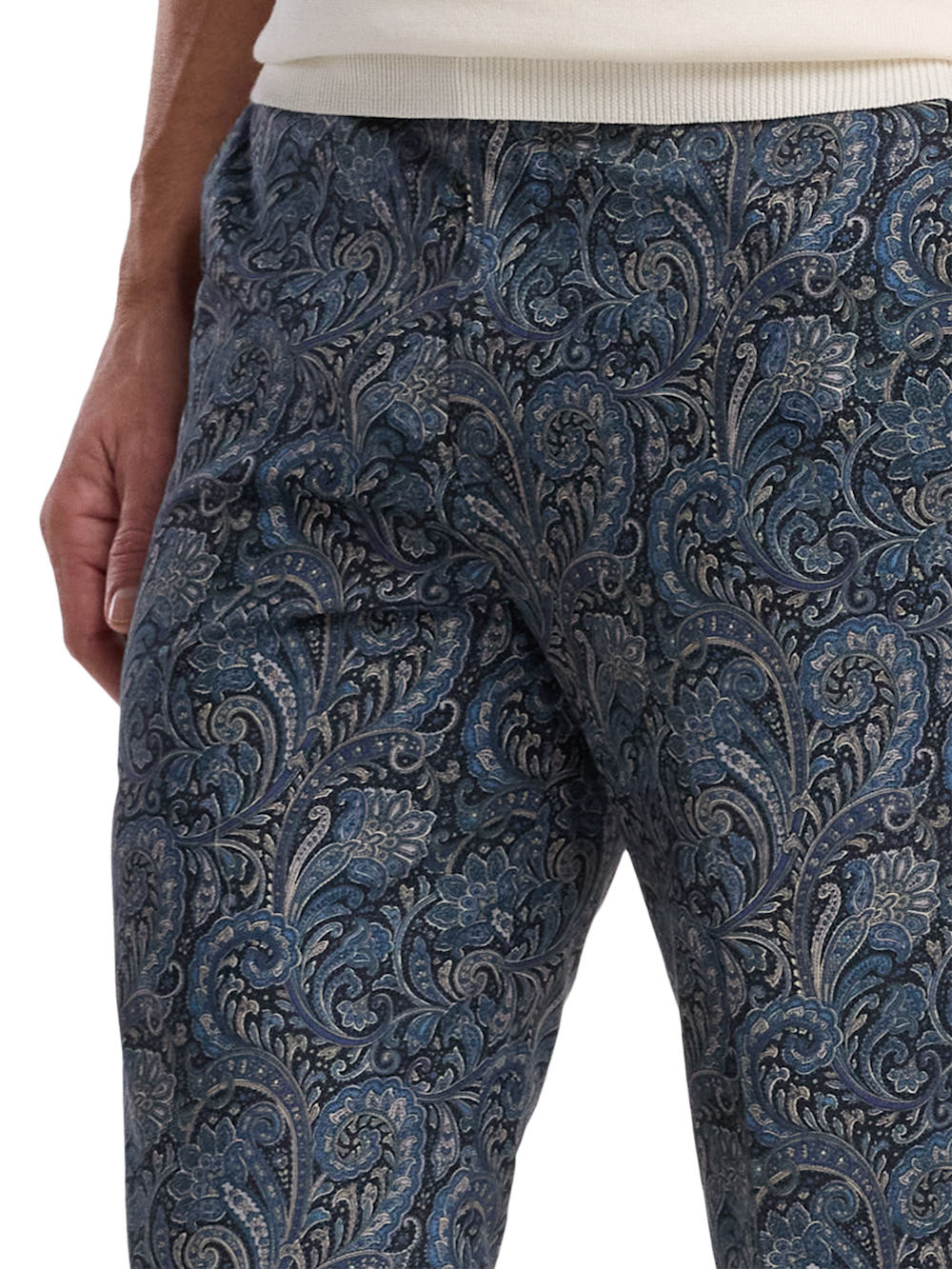 Alternate Image of Cotton Printed Flat Fron Pants-2