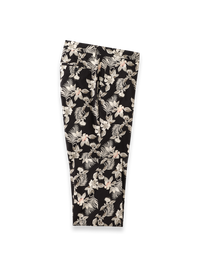 Cotton Printed Flat Fron Pants - Black Multi