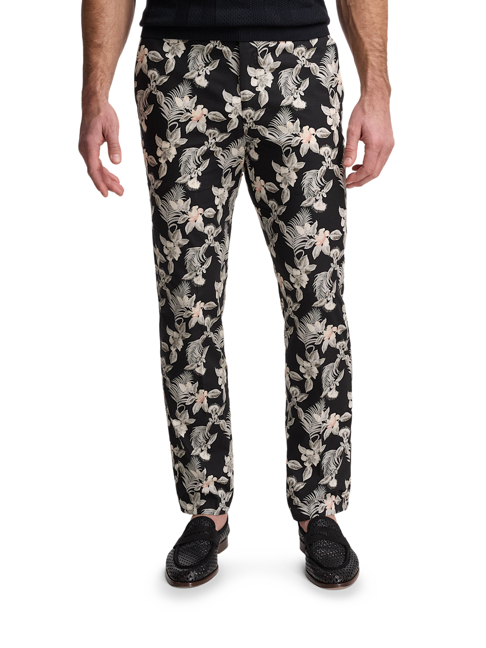 Alternate Image of Cotton Printed Flat Fron Pants-1