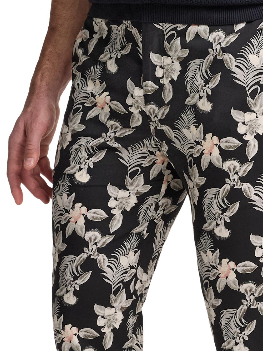 Alternate Image of Cotton Printed Flat Fron Pants-2