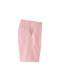 Cotton Seersucker Shorts - Red/white