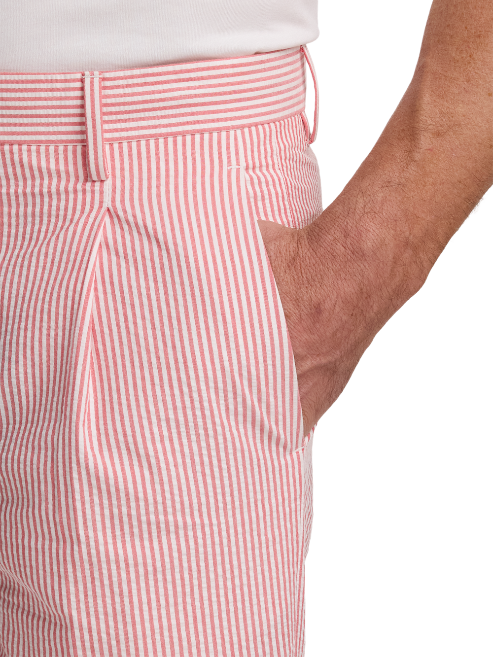 Alternate Image of Cotton Seersucker Shorts-3