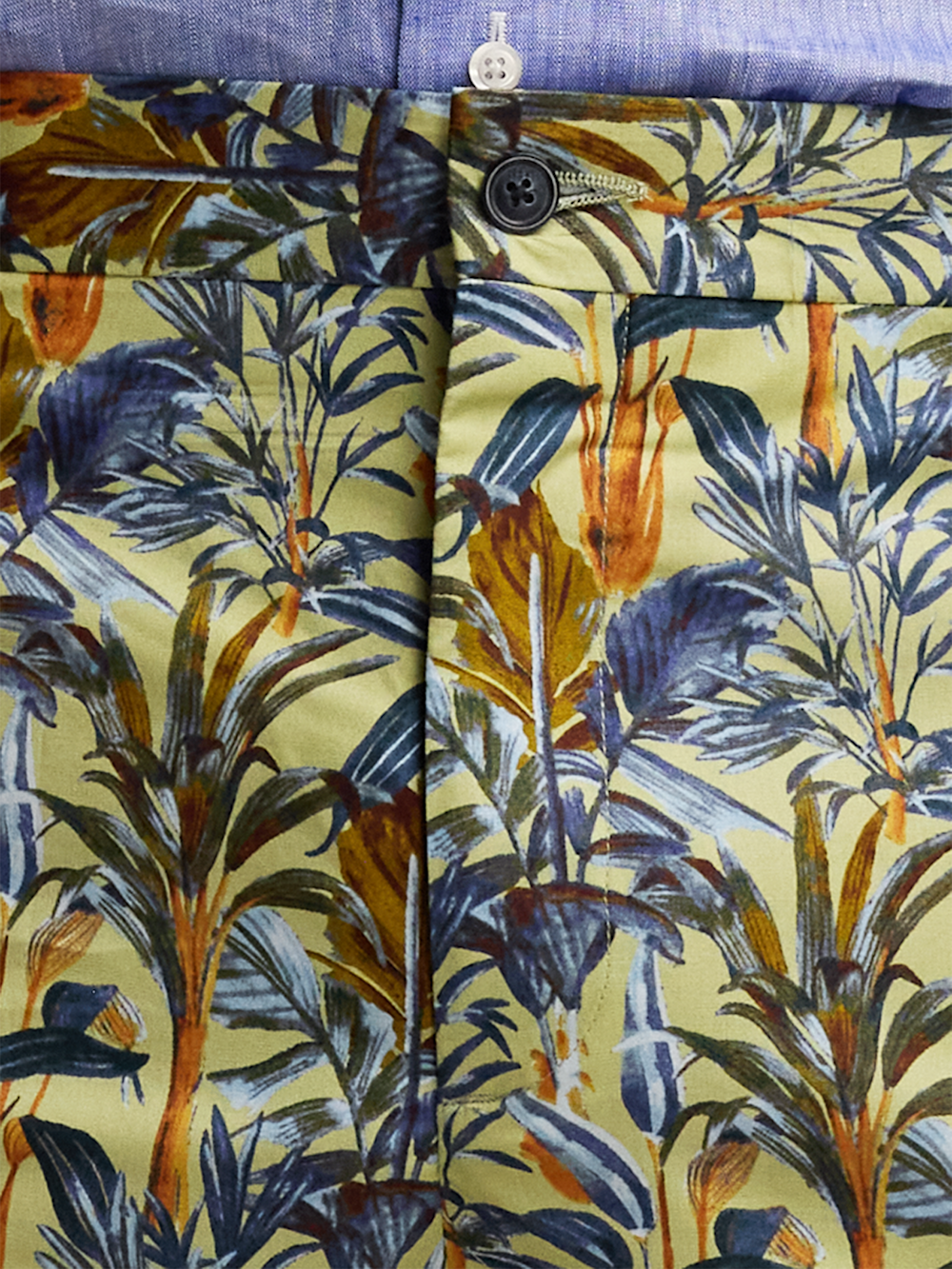 Alternate Image of Cotton Printed Flat Front Shorts-4