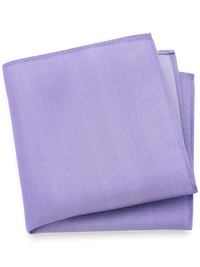 Solid Twill Silk Pocket Square - Lavender