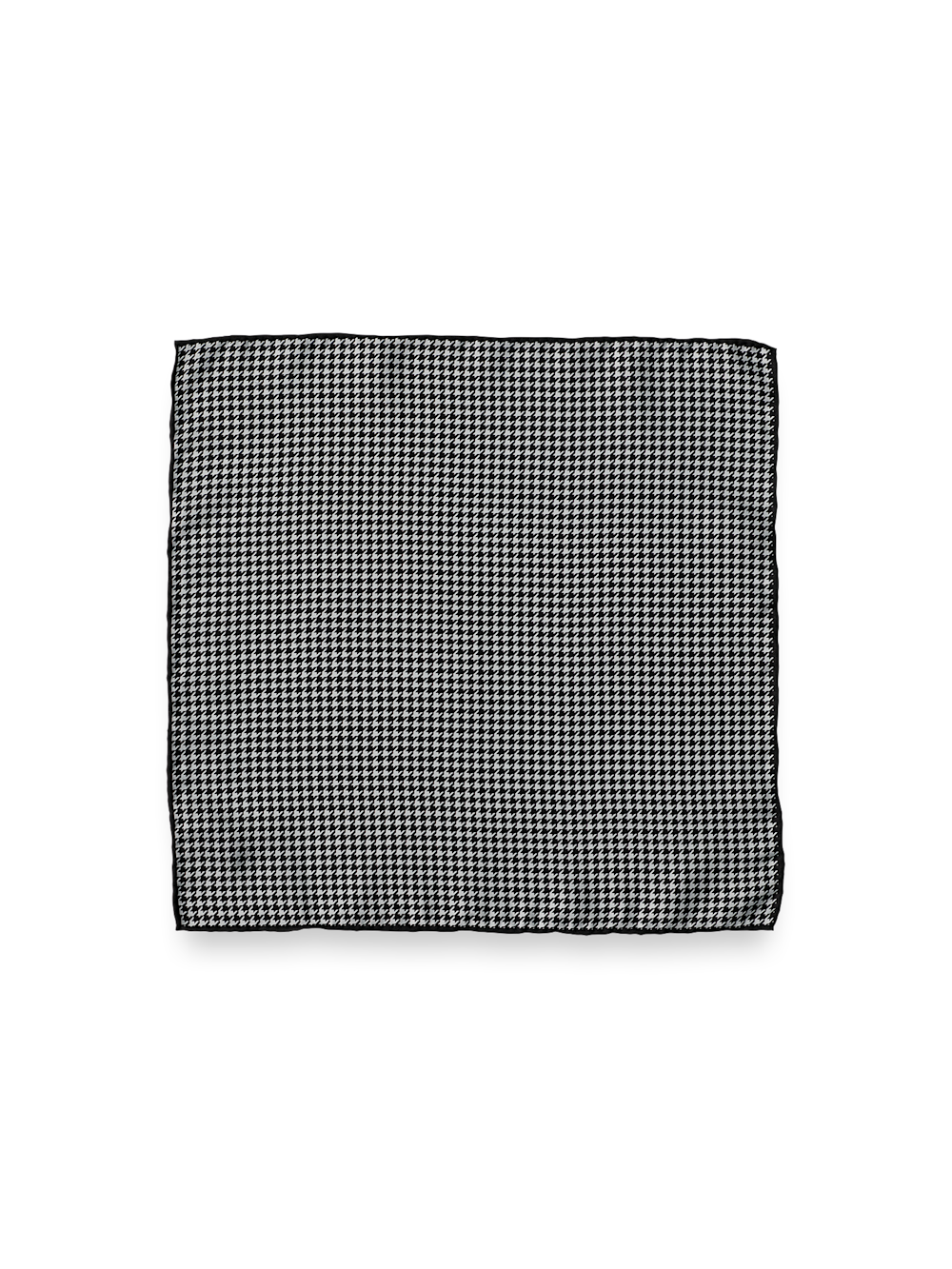 Houndstooth Silk Pocket Square