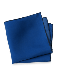 Solid Silk Pocket Square - Blue