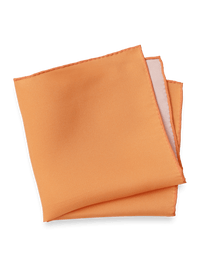 Solid Silk Pocket Square - Melon