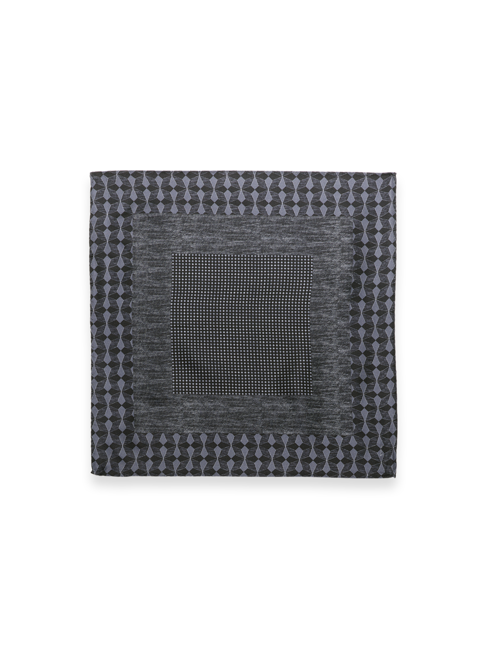 Alternate Image of Geometric Silk Pocket Square-1