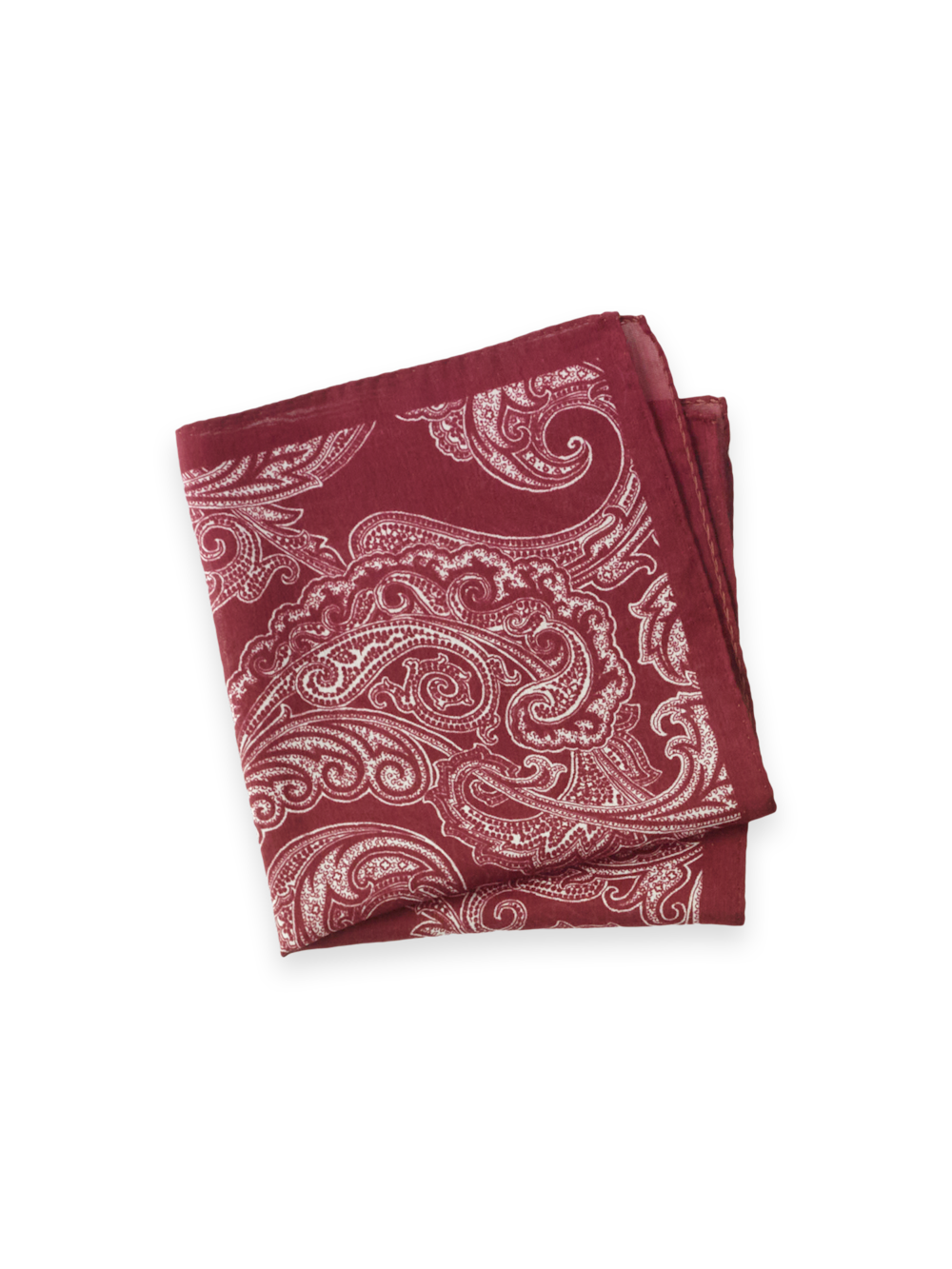Paisley Cotton Blend Pocket Square