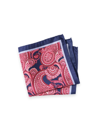 Paisley Silk Pocket Square - Multi