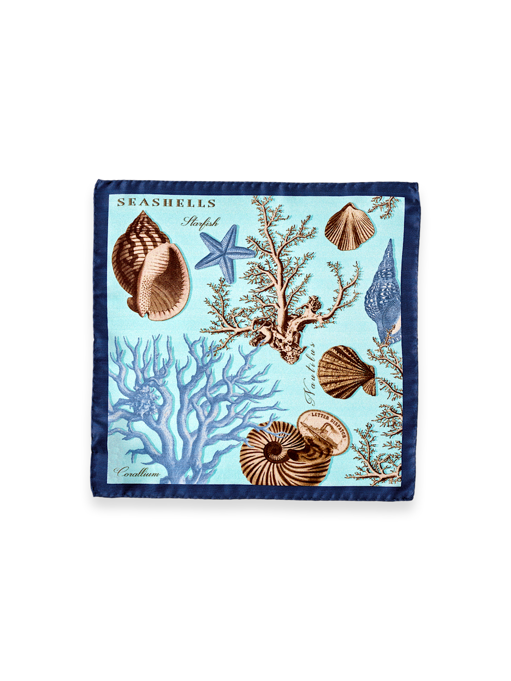 Alternate Image of Seashells Silk Pocket Square-1