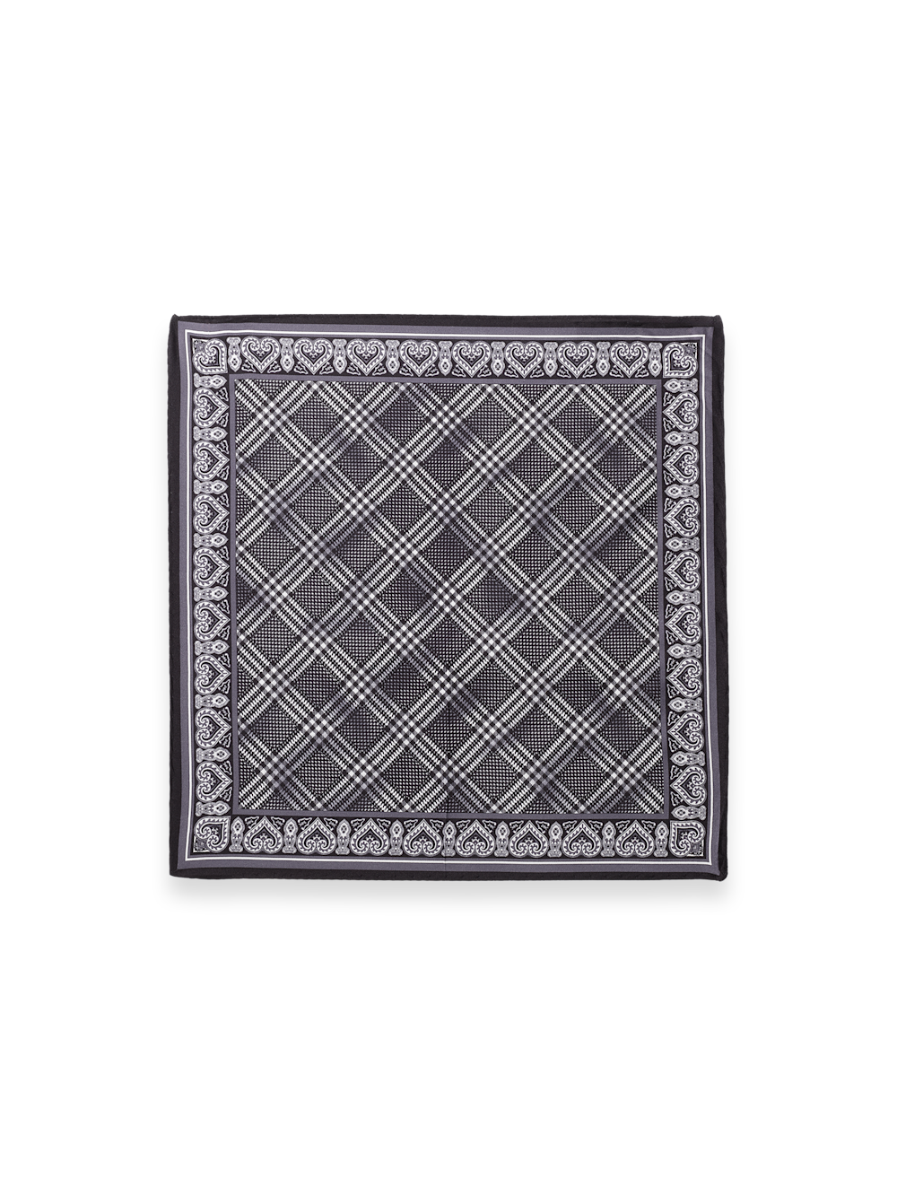 Plaid Silk Pocket Square