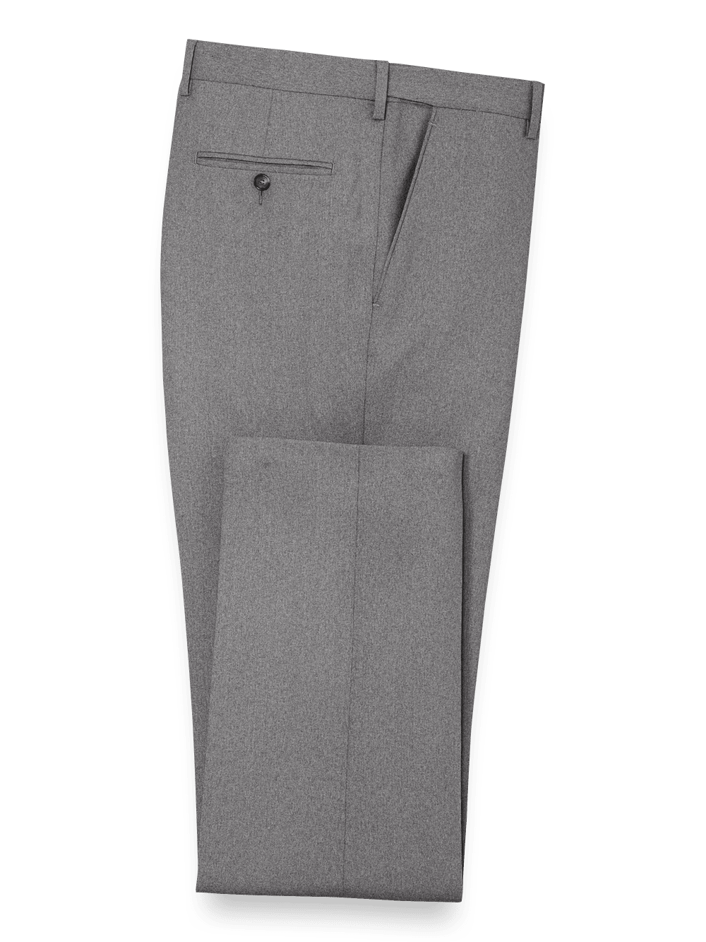Product Image of Classic Fit Essential Wool Flat Front Suit Pants-Grey