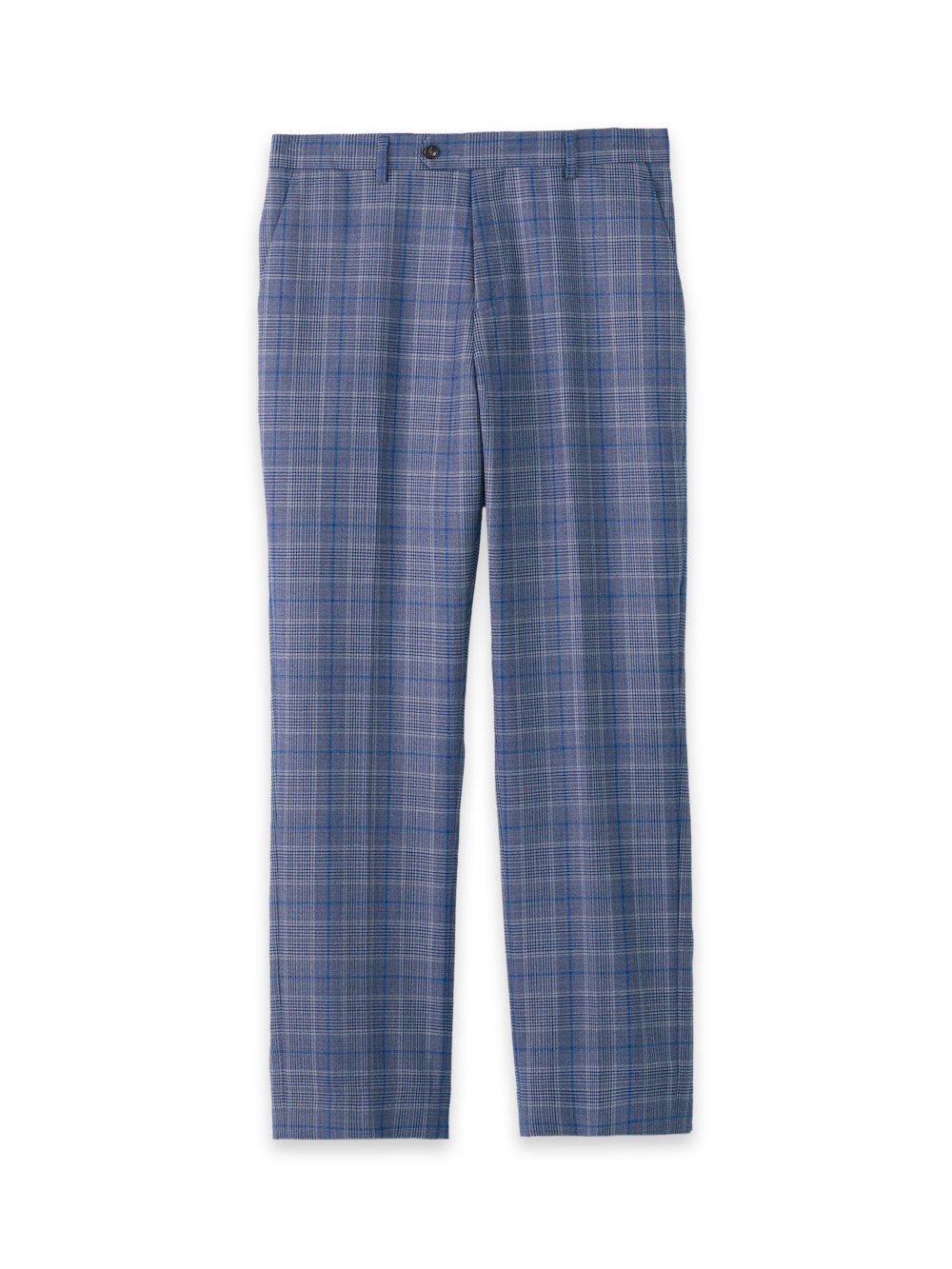 Men's Blue Plaid Suit 