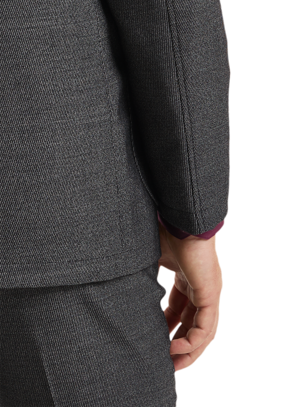Alternate Image of Cavalry Twill Wool Mandarin Collar Single Breasted Suit Jacket-3