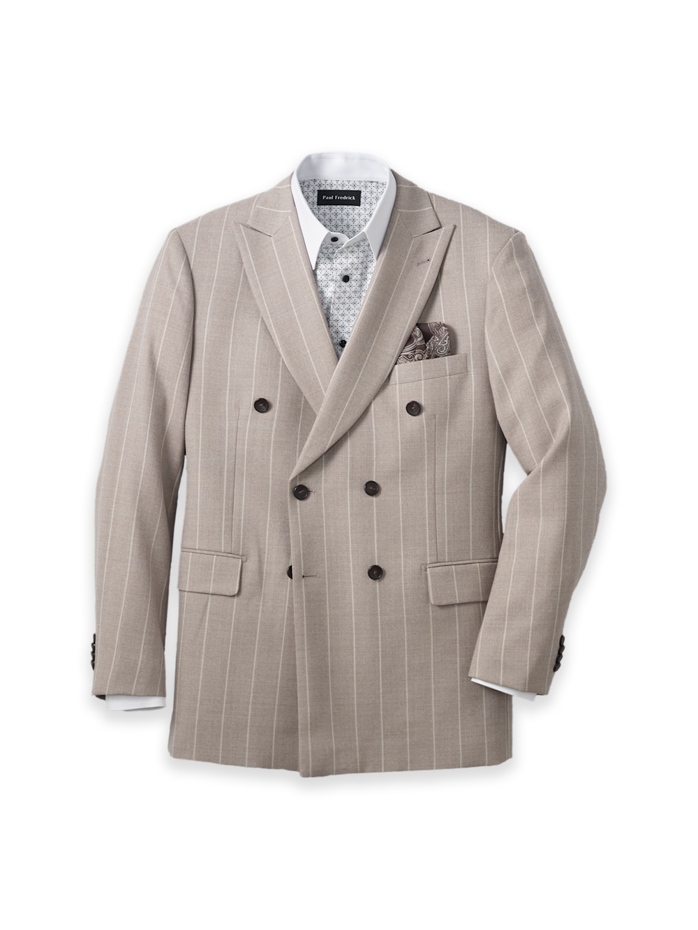 Men's Taupe Stripe Suit 