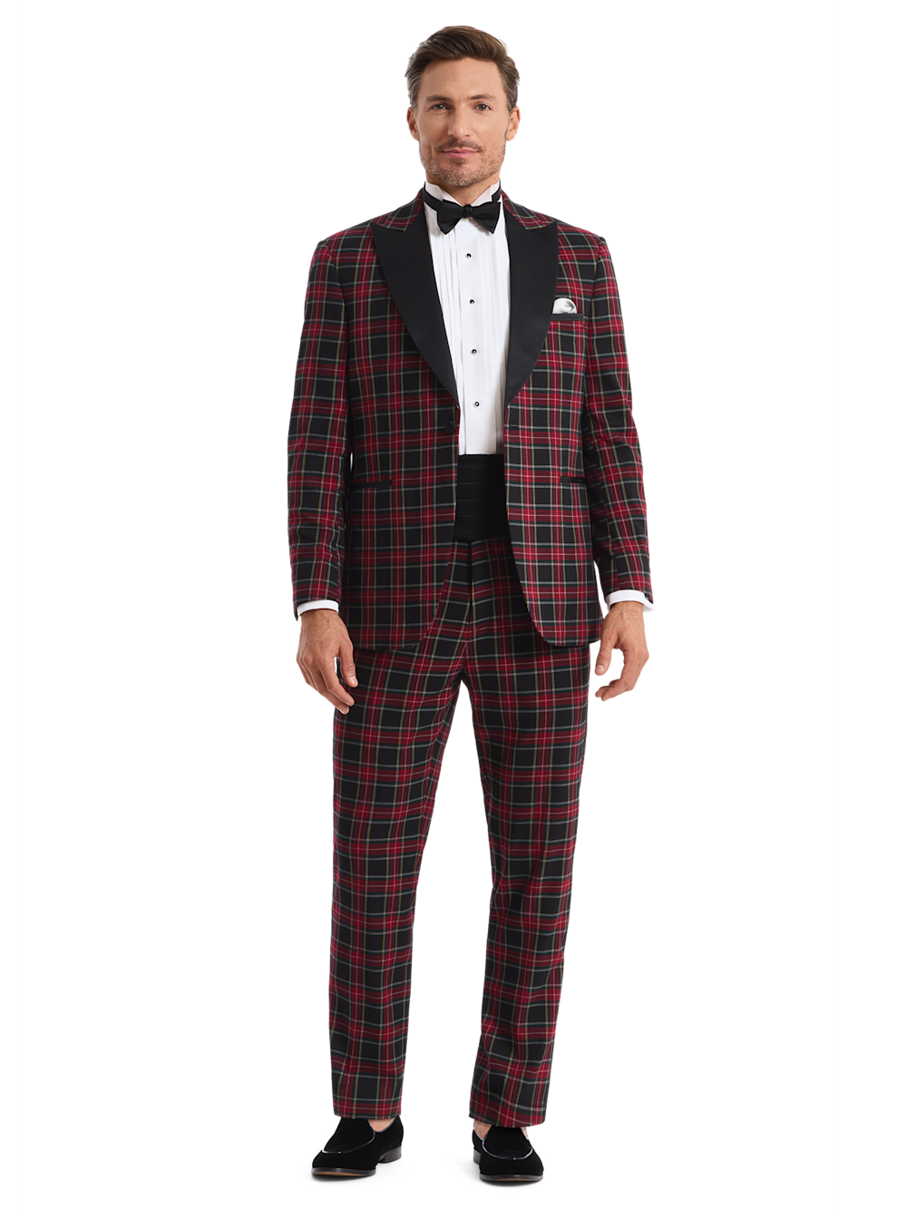 Alternate Shot of Men's black multi  Suit  - 2