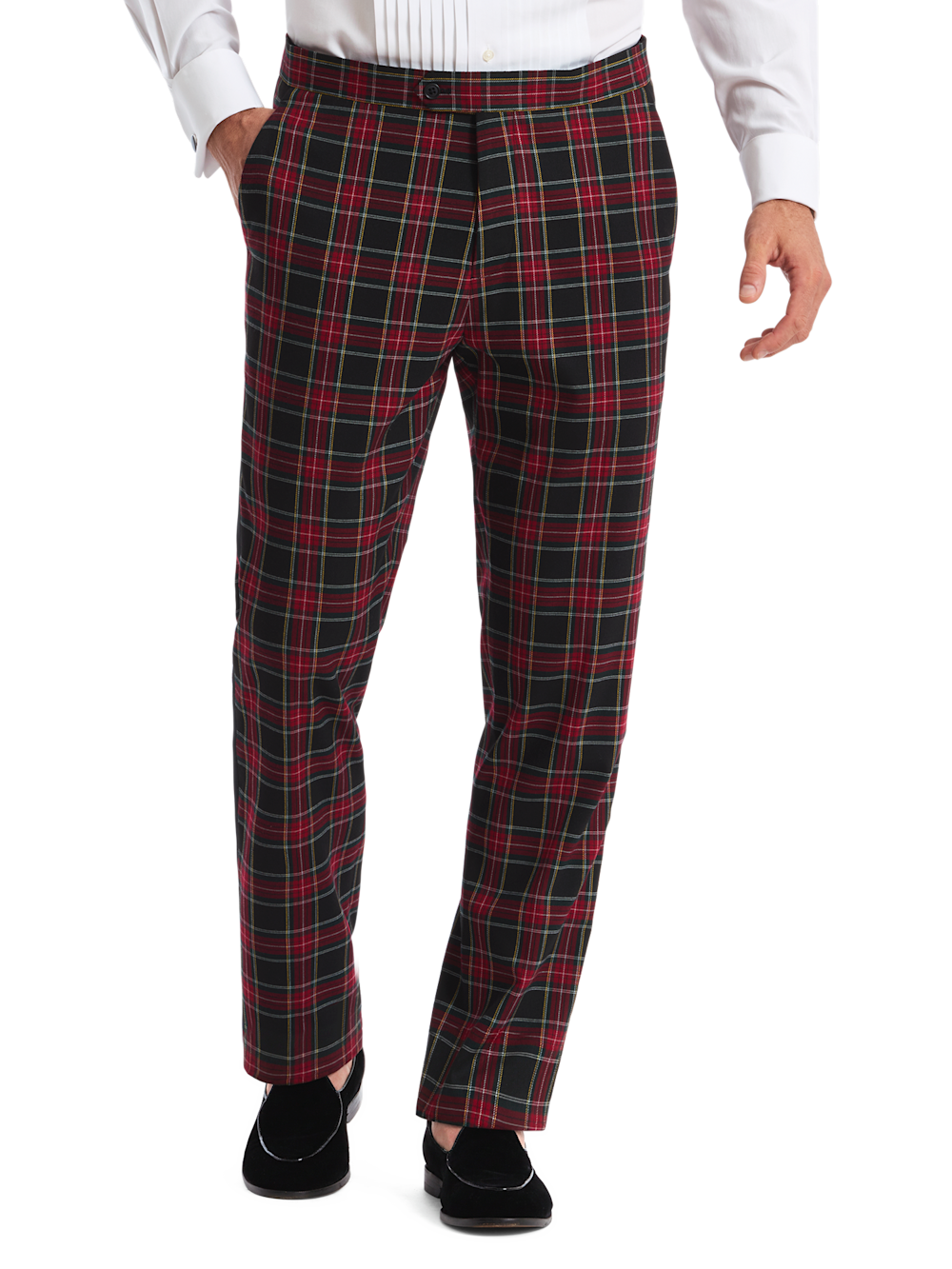 Alternate Shot of Men's Black Multi  Suit  - 1
