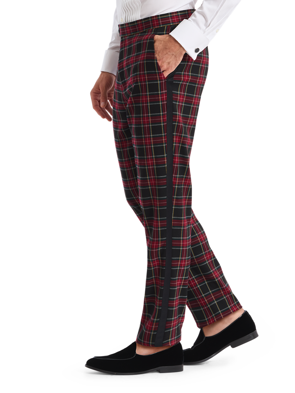 Alternate Shot of Men's Black Multi  Suit  - 3