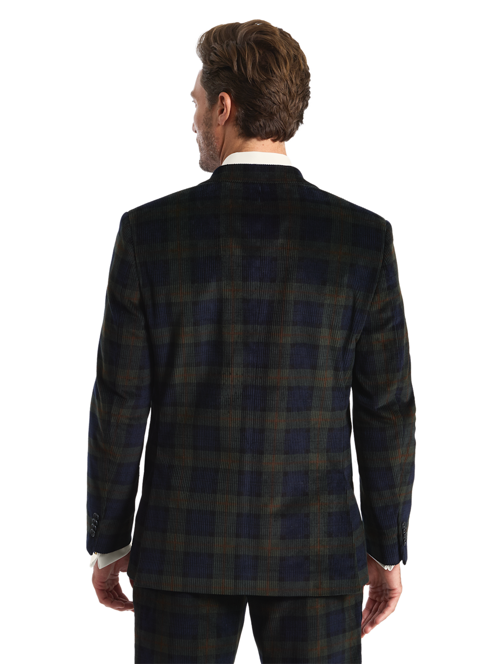 Alternate Shot of Men's green/navy  Suit  - 7