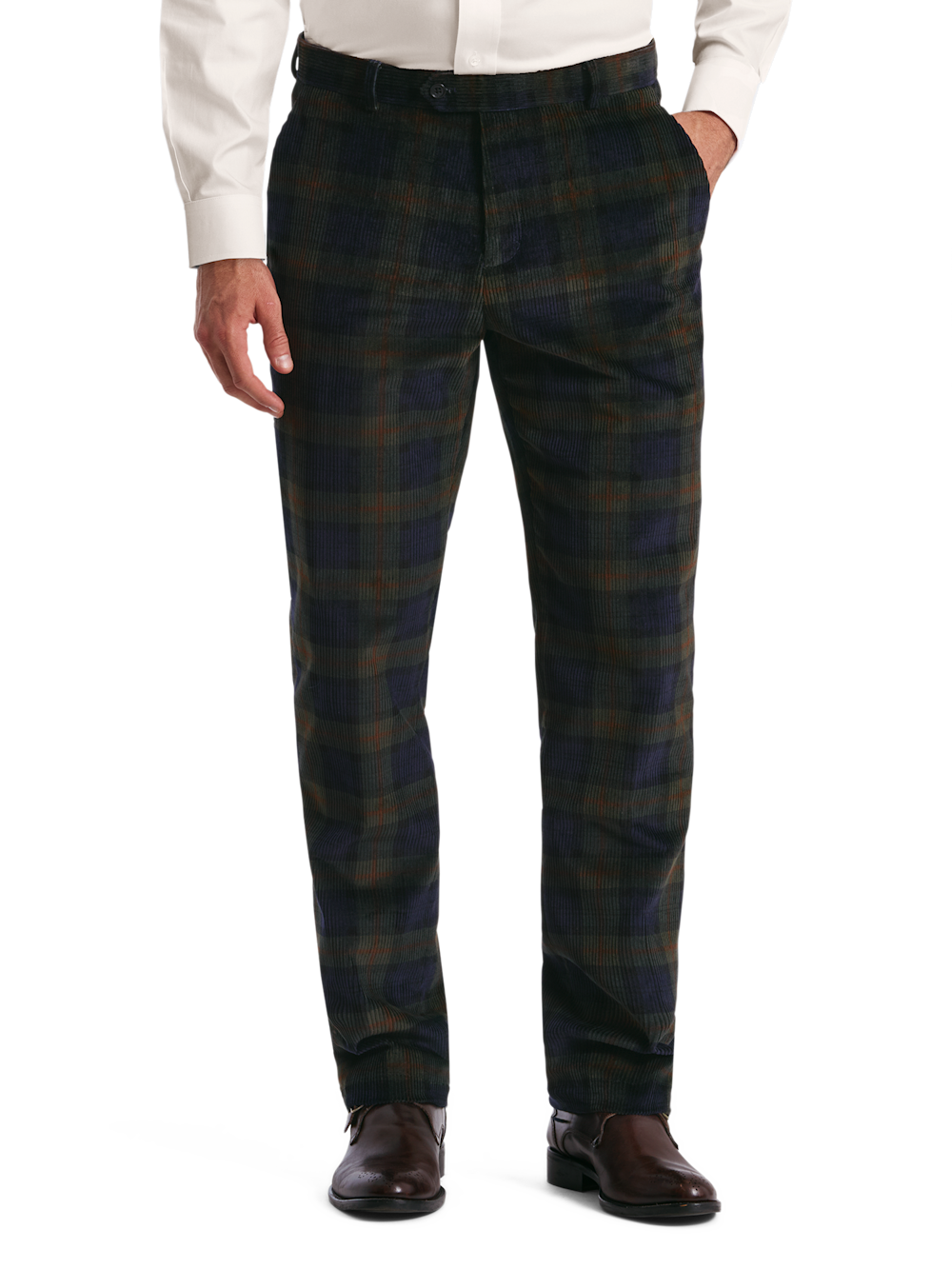 Alternate Shot of Men's Green/Navy  Suit  - 1