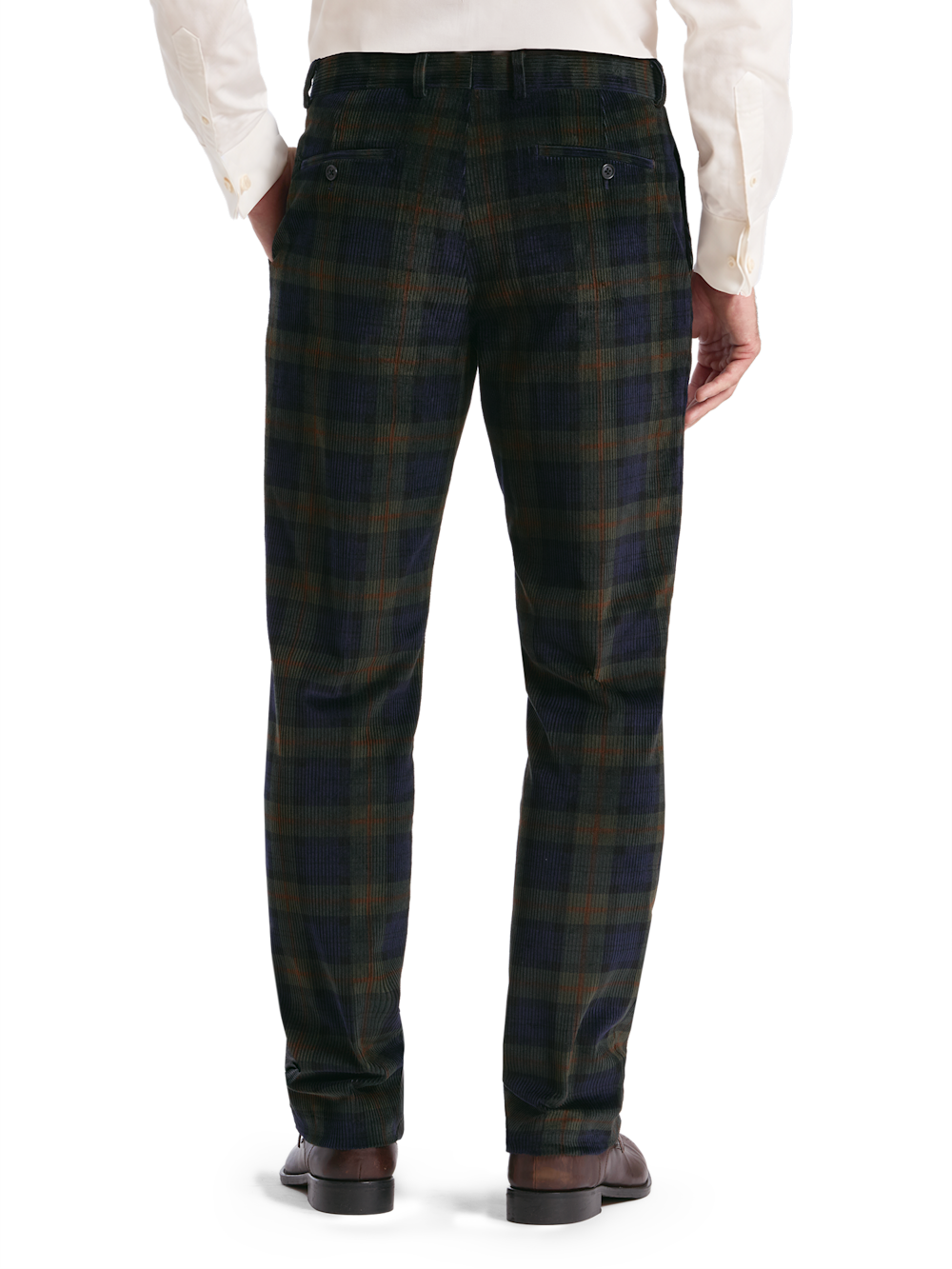 Alternate Shot of Men's Green/Navy  Suit  - 2