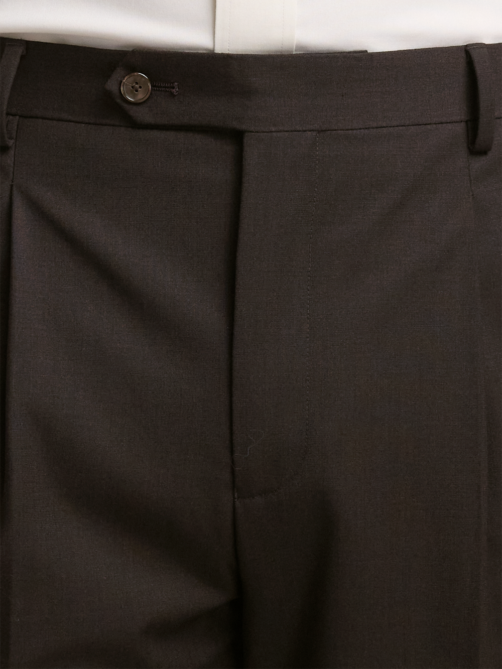Alternate Image of Wool Stretch Bengaline Suit Pants-3#model_pleated front