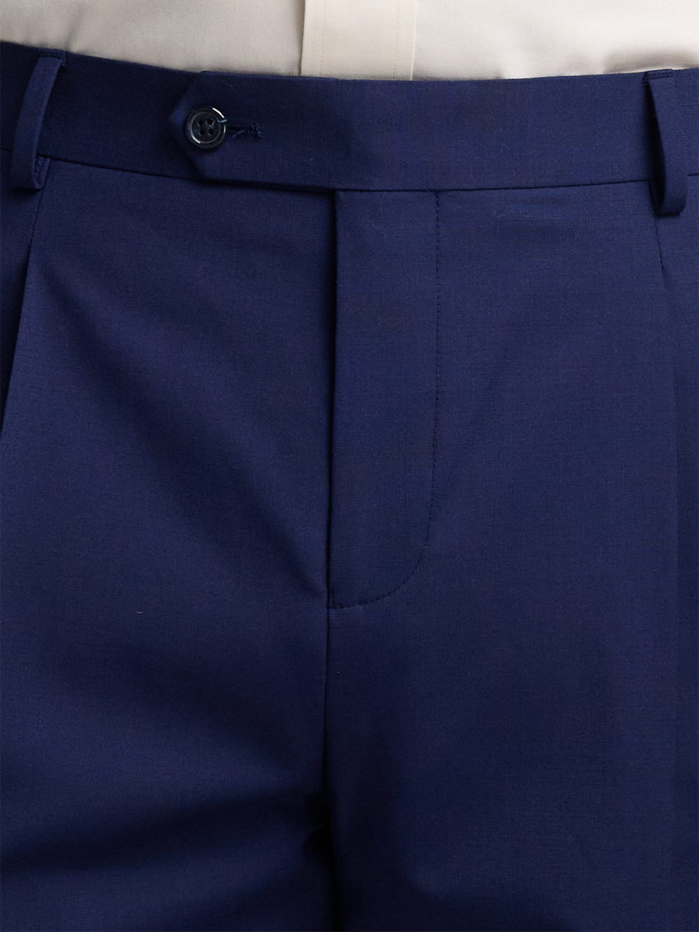 Alternate Image of Wool Stretch Bengaline Suit Pants-3#model_pleated front