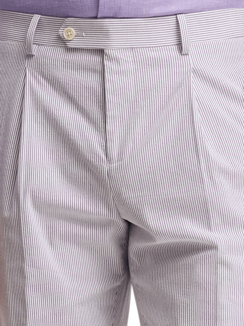 Alternate Image of Cotton Stretch Stripe Seersucker Single Pleat Suit Pants-2