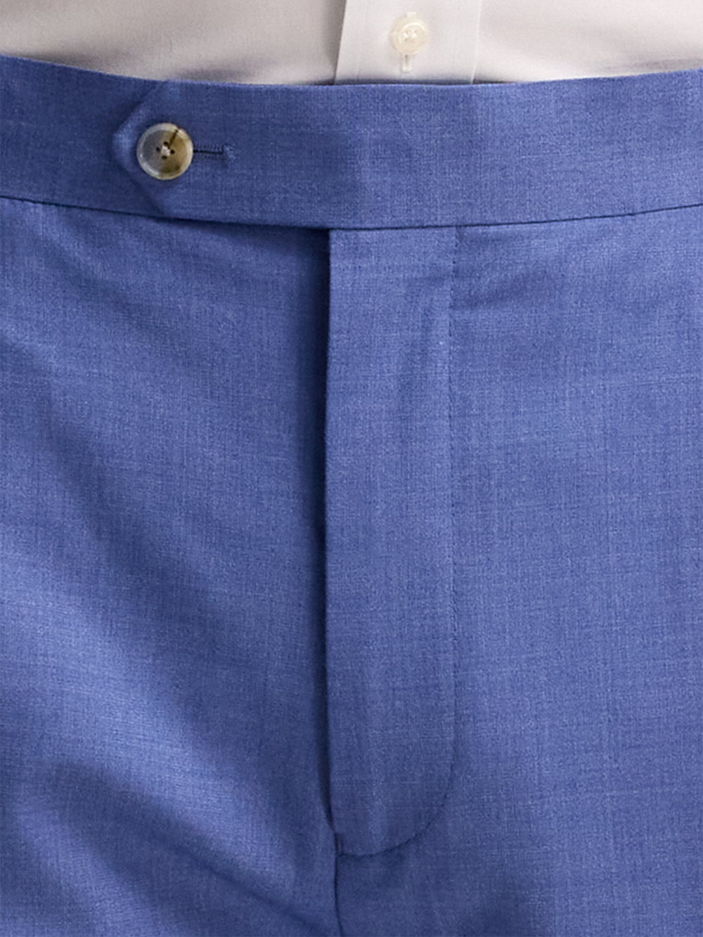 Alternate Image of French Blue Wool Stretch Bengaline Double Pleated Suit Pants-3