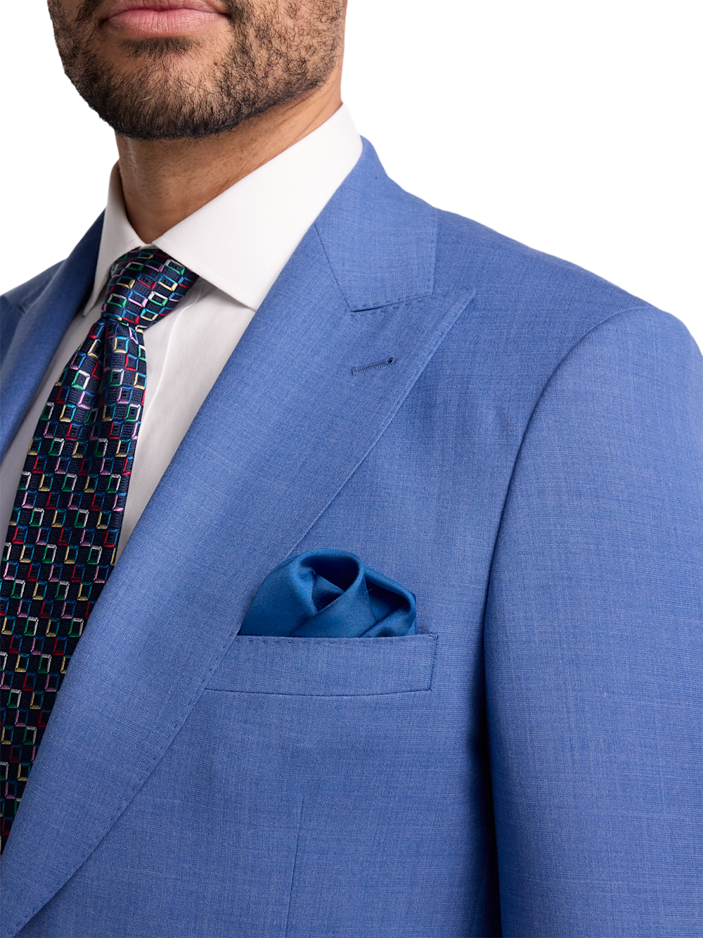 Alternate Image of Wool Stretch Bengaline Peak Lapel Suit Jacket-5