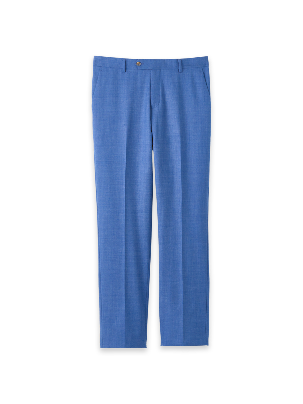 Product Image of Wool Stretch Bengaline Suit Pants-French Blue#model_flat front