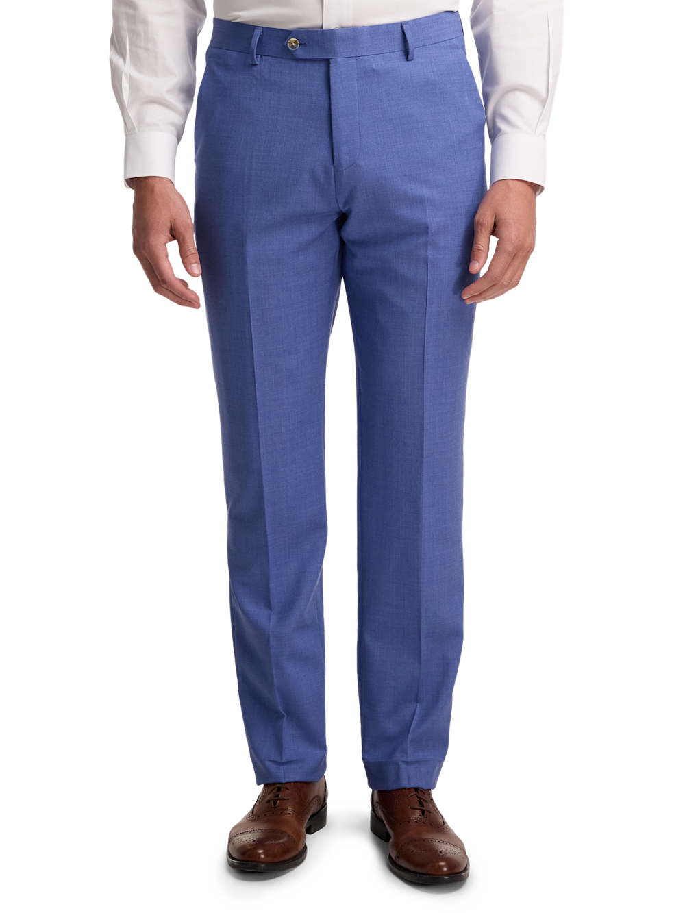 Alternate Image of Wool Stretch Bengaline Flat Front Suit Pants-1